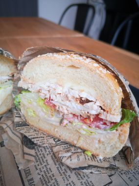 sandwich poulet fumé
